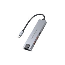 Docking USB tipo C 6 en 1 Conceptronic 1xHDMI 2xUSB-A 3.1 1xUSB-C 2xUSB-C PD 140W 1xRJ45