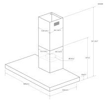 CAMPANA HAIER HATS9CBS4BWIFI 857m3h 90CM NEGRA