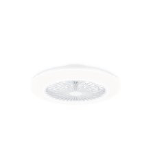 VENTILADOR DE TECHO PHILIPS AMIGO 42+20W PLAFON LED 30-40-65K MANDO DISTANCIA BLANCO ASPAS OCULTAS