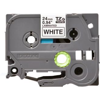 Cinta Brother TZe-251 Laminada Blanco/Negro 24mm