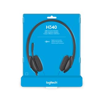 Auriculares Logitech H340 USB negro
