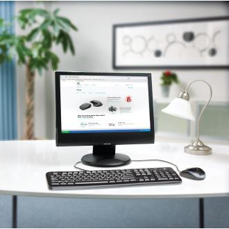 Teclado y ratón con cable Logitech MK120 -inglés-