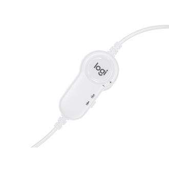 Auriculares con micrófono Logitech H150 Coconut blanco