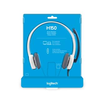 Auriculares con micrófono Logitech H150 Coconut blanco