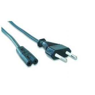 Cable de alimentación tipo 8, 1.8m negro