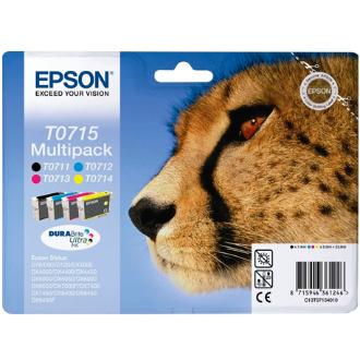 Pack 4 cartuchos originales Epson T0715 todos los colores