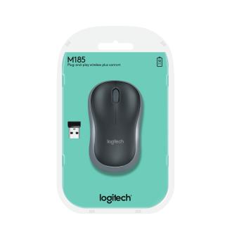 Ratón inalámbrico Logitech M185 gris