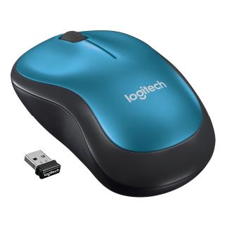 Ratón inalámbrico Logitech M185 azul