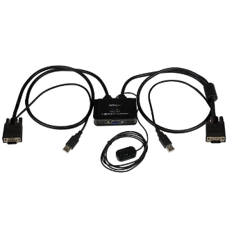 2-Port Cable KVM with VGA USB