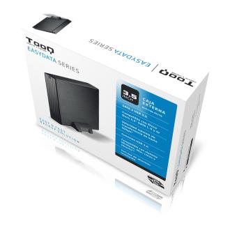 Caja externa Tooq HD 3.5" SATA USB 3.0 negro