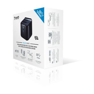 Dock station Tooq 2.5" / 3.5" SATA USB 3.0 negro