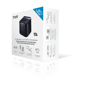 Dock station Tooq 2.5" / 3.5" SATA USB 3.0 negro