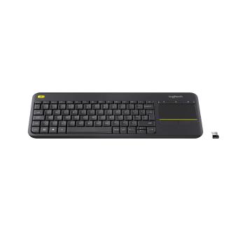 Teclado inalámbrico Logitech K400 Plus con touch negro
