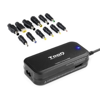 Cargador universal de portatil TOOQ TQLC-90BS02M 90W 12 Conectores