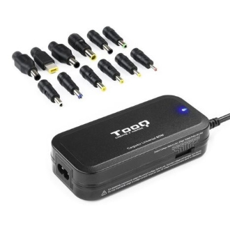 Cargador universal de portatil TOOQ TQLC-90BS02M 90W 12 Conectores