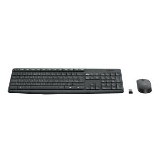 Teclado y ratón inalámbrico Logitech MK235 negro