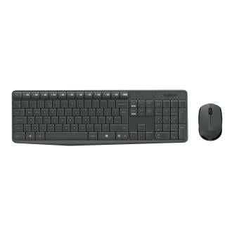 Teclado y ratón inalámbrico Logitech MK235 negro