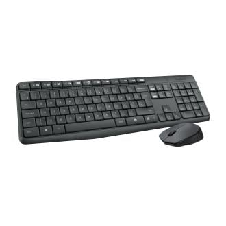 Teclado y ratón inalámbrico Logitech MK235 negro