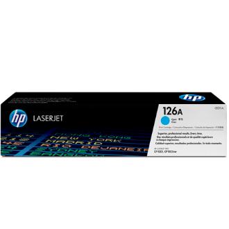 Tóner original HP 126A cian