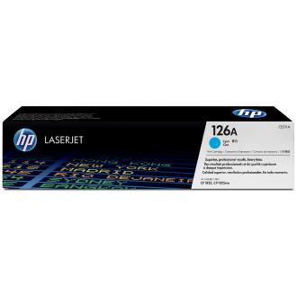 Tóner original HP 126A cian