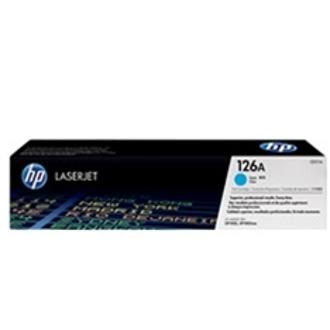 Tóner original HP 126A cian