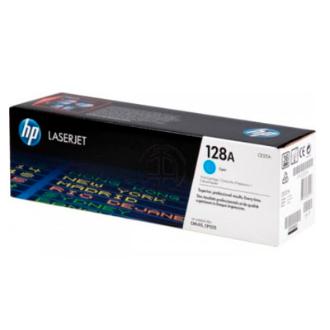 Tóner original HP 128A cian
