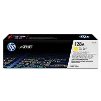 Tóner original HP 128A amarillo