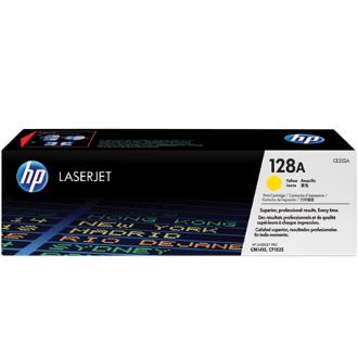 Tóner original HP 128A amarillo