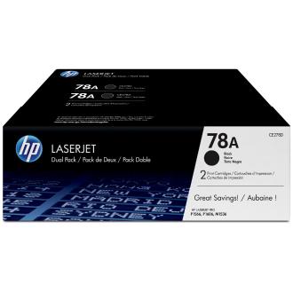 Pack 2 tóner originales HP 78A negro