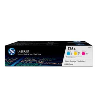 PACK 3 TONER ORIGINAL HP 126A COLORES