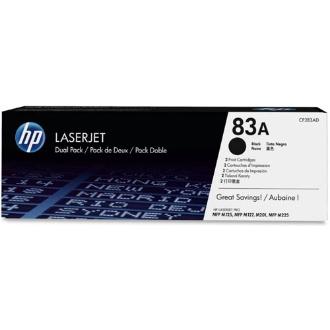 PACK 2 TONER ORIGINAL HP Nº 83A NEGRO