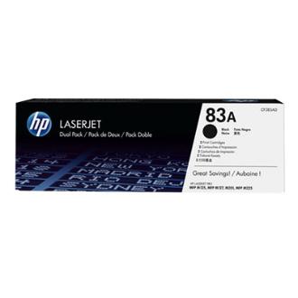 PACK 2 TONER ORIGINAL HP Nº 83A NEGRO