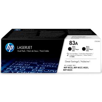 PACK 2 TONER ORIGINAL HP Nº 83A NEGRO