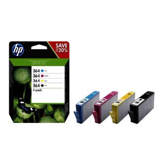 Pack 4 cartuchos originales HP 364