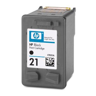 Cartucho original HP 21 negro