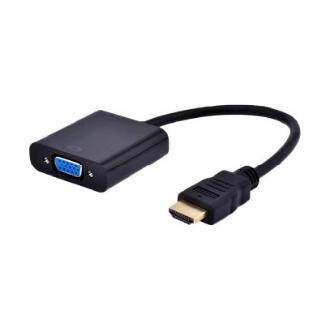 Adaptador Gembird HDMI a VGA con audio negro