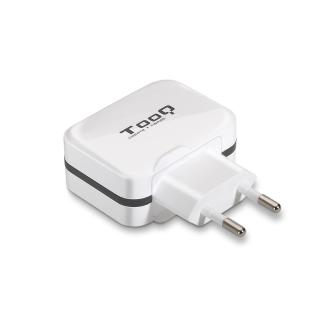 Cargador USB TooQ 2xUSB 5V 3.4A blanco