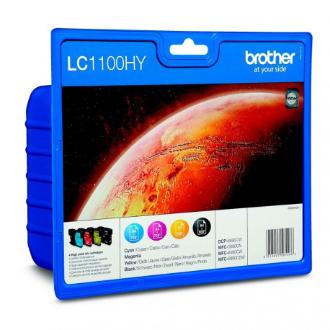 PACK 4 CARTUCHOS ORIG BROTHER LC-1100HY