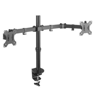 Soporte de mesa TooQ DB1232TN-B 13" a 32" 2 pantallas con brazo