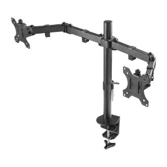 Soporte de mesa TooQ DB1232TN-B 13" a 32" 2 pantallas con brazo
