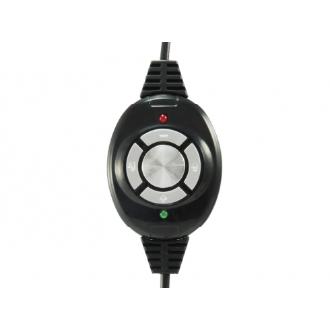 Auriculares con micrófono Conceptronic USB negro/rojo