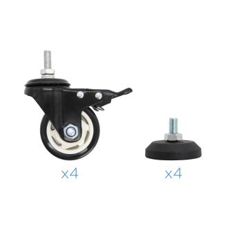 SOPORTE DE SUELO TOOQ FS20200M-B 60" A 105" NEGRO