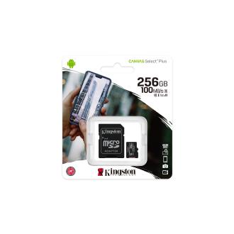 Memoria microSD Kingston 256GB Canvas Select Plus con adaptador