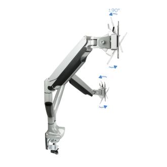 SOPORTE MESA TOOQ DB3132TNR-S 13" A 32" 2 BRAZOS