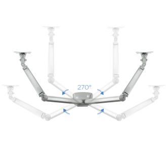 SOPORTE MESA TOOQ DB3132TNR-S 13" A 32" 2 BRAZOS