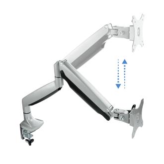 Soporte de mesa TooQ DB3032TNR-S 13" a 32" con brazo plata