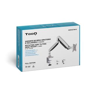 Soporte de mesa TooQ DB3032TNR-S 13" a 32" con brazo plata