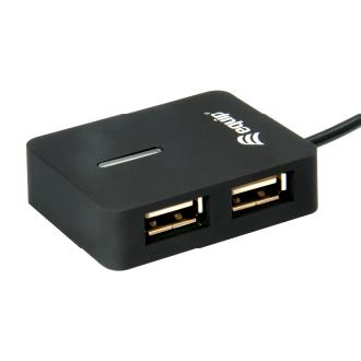 Hub USB Equip Life 4 puertos USB 2.0 negro