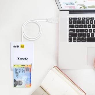 Lector TooQ Smart Cards (DNIe) USB 2.0 blanco