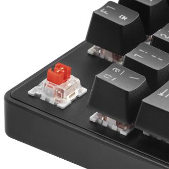 Teclado mecánico TKL Mars Gaming MKXTKL Switch Rojo, Negro